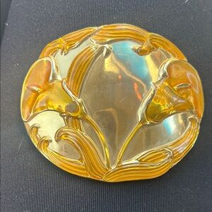 Georgiou Gold Floral Brooch